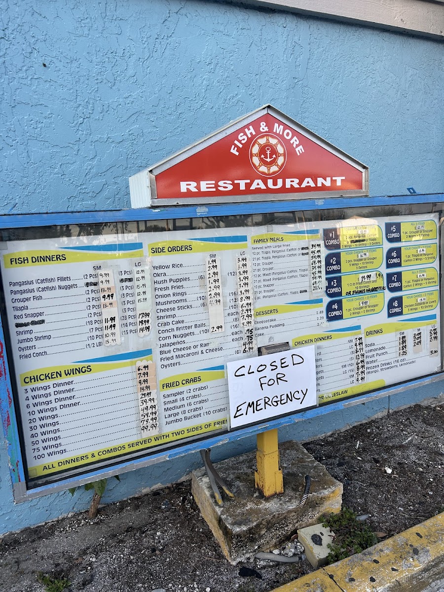 Fish & More Restaurant Menu - Image 1